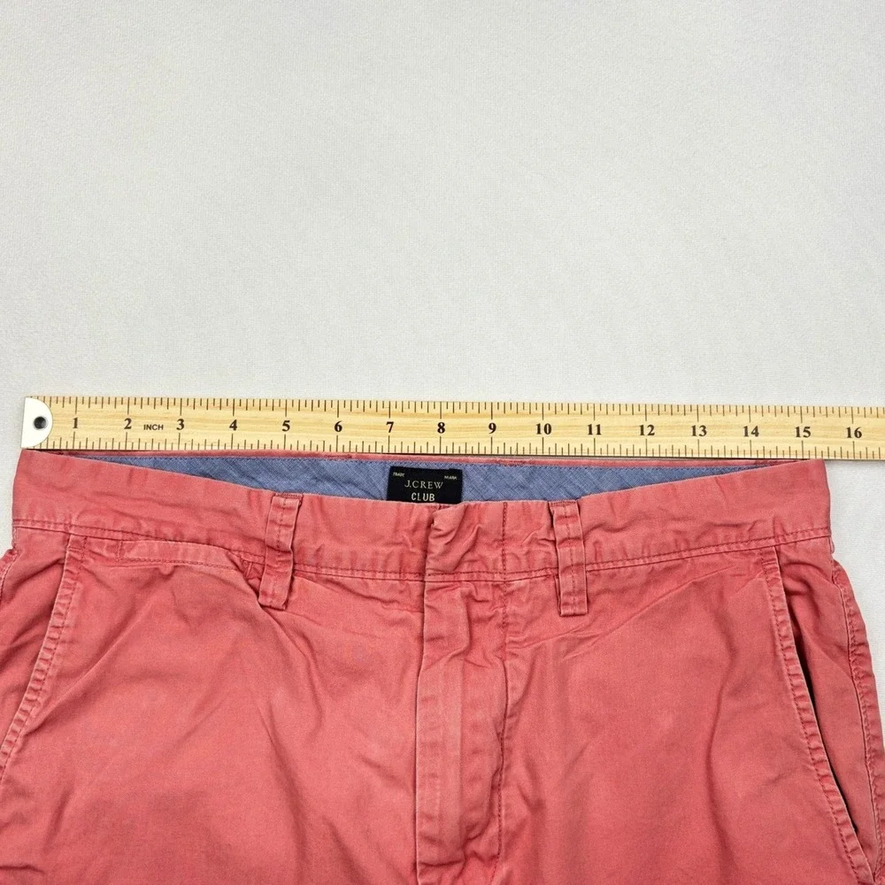 JCrew Shorts Mens 30 Pink Coral 10.5 Club Chino Cotton Casual Summer Preppy